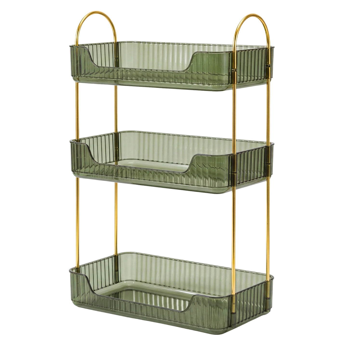 ilus Makeup Organiser Modern Minimalist 3-Tier Cosmetic Storage Rack Beauty