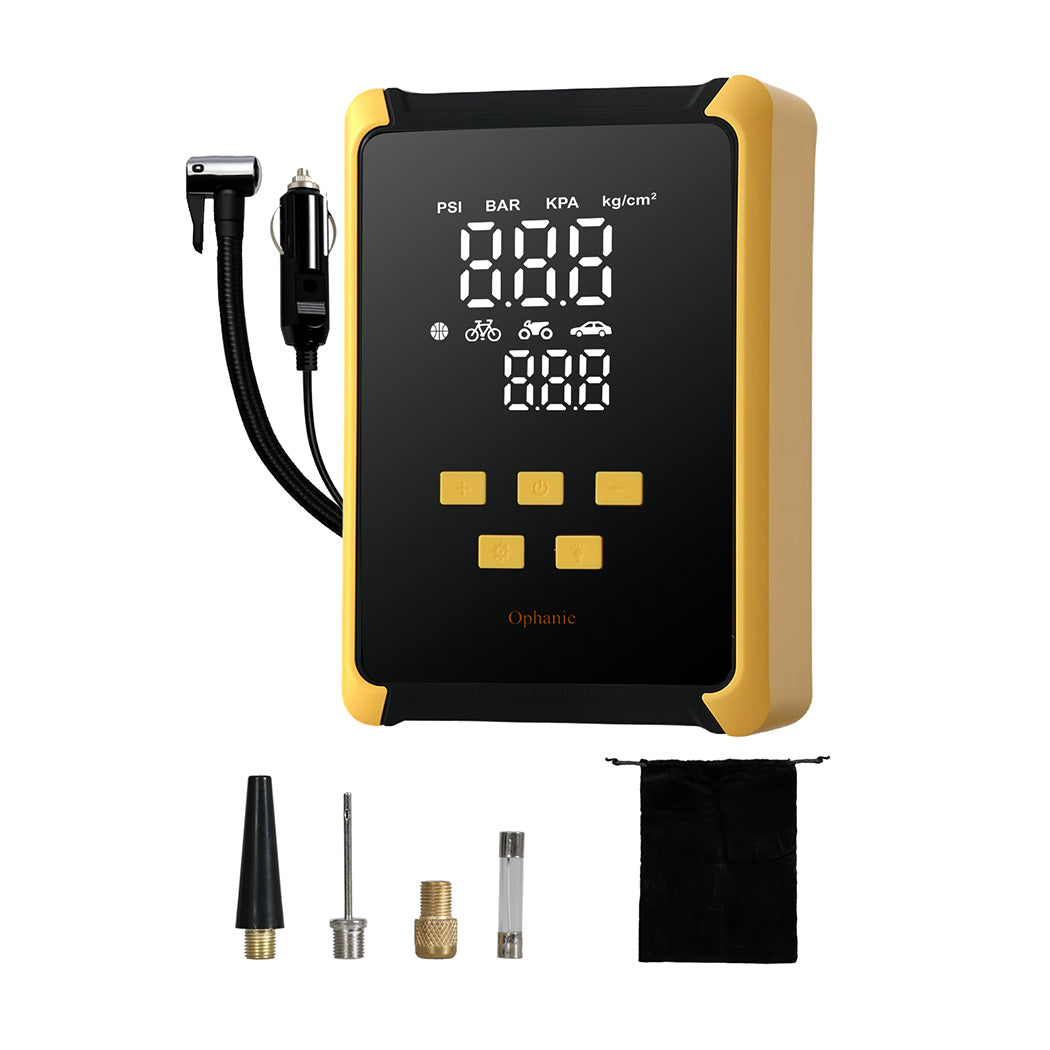Manan Car Tyre Inflator 150PSI 12V Digital Air Compressor Pump Portable LED