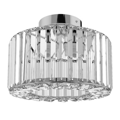 Emitto Crystal Ceiling Light Semi Flush Mount Chandelier Modern Hallway Lamp