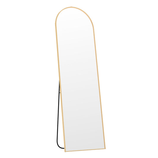 Levede 165cm Full Length Free Standing Floor Mirror Arched Decor Golden Frame