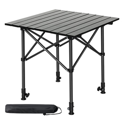 Levede Folding Camping Table Adjustable Height Aluminium Portable Picnic Desk