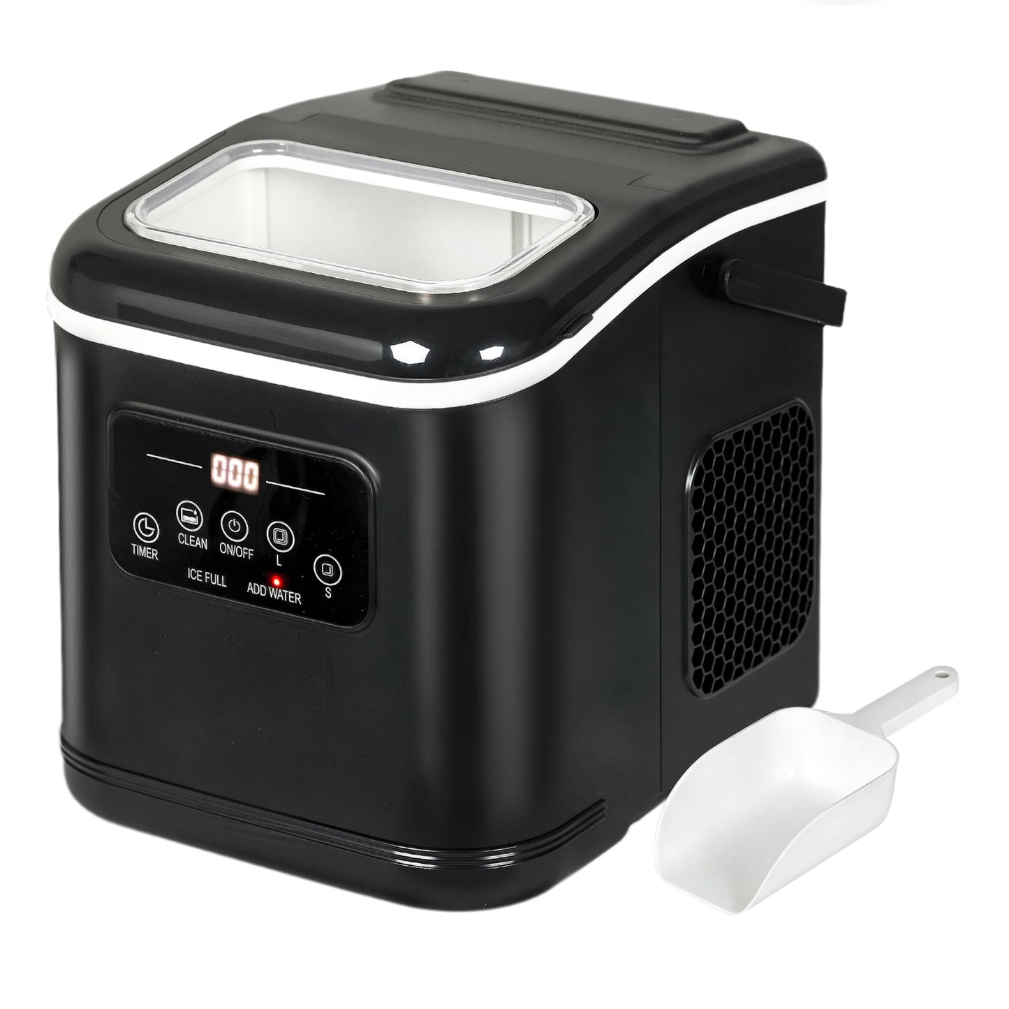 Spector Countertop Ice Cube Maker Machine 12Kg Automatic 2 Size Self Cleaning