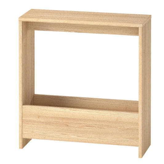 Levede Side Table Narrow Sofa End Table Wooden with Book Magazine Storage 20cm