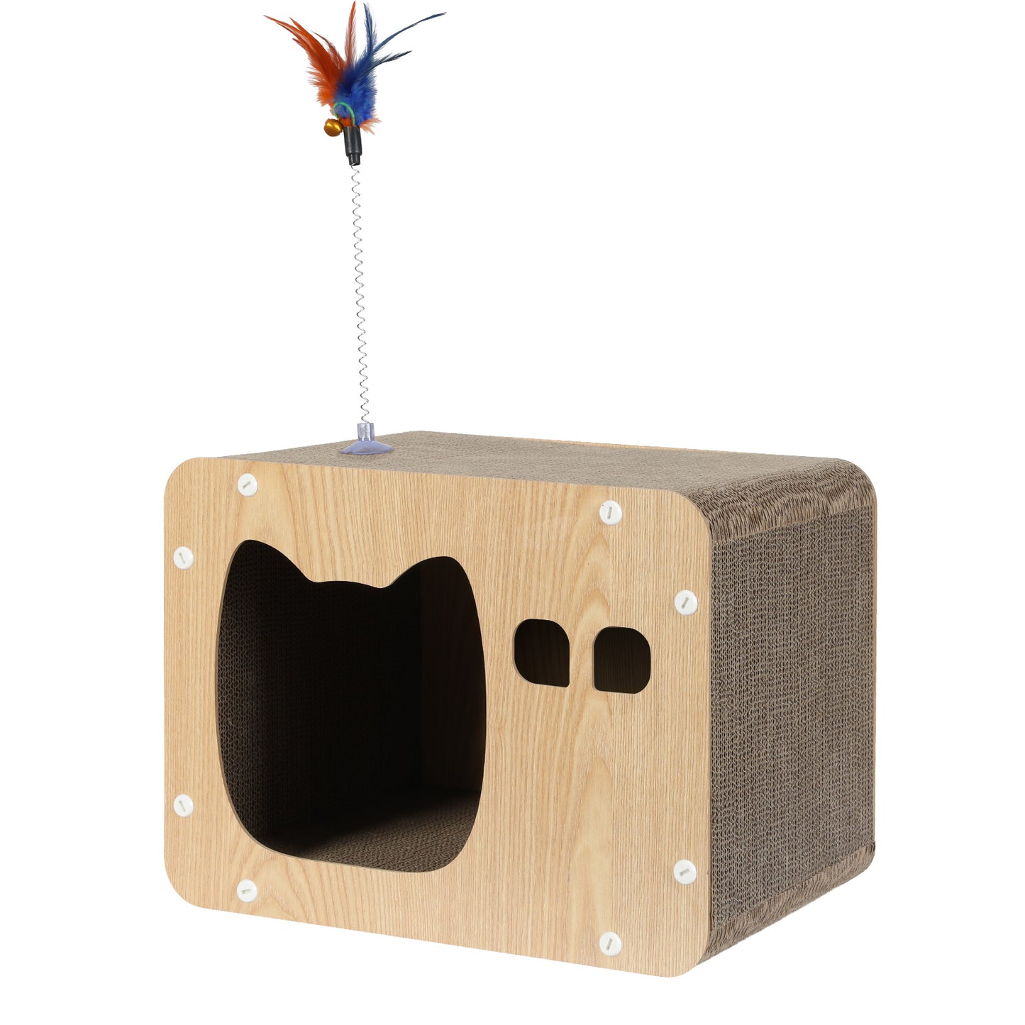 Skylos Cat Scratching Board Durable Recyclable Cardboard Scratcher Lounge Bed