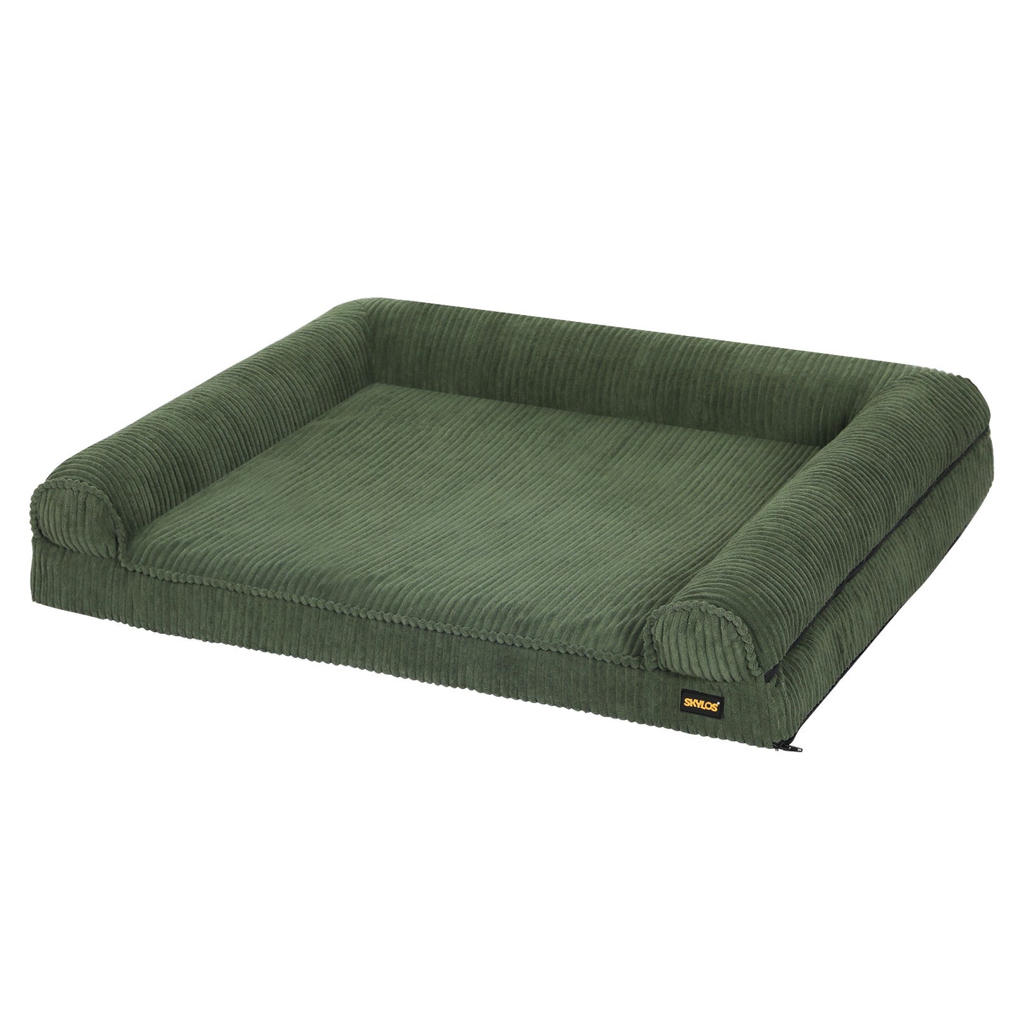 Skylos Orthopedic Small Dog Bed Washable Puppy Sofa Bed Soft Corduroy Pet Bed