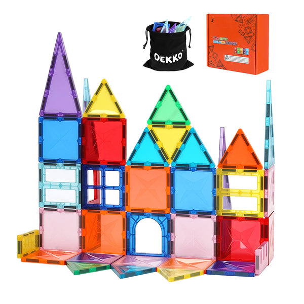 Dekko Kids Magnetic Building Blocks Magnetic Tiles Educational Construction Toy