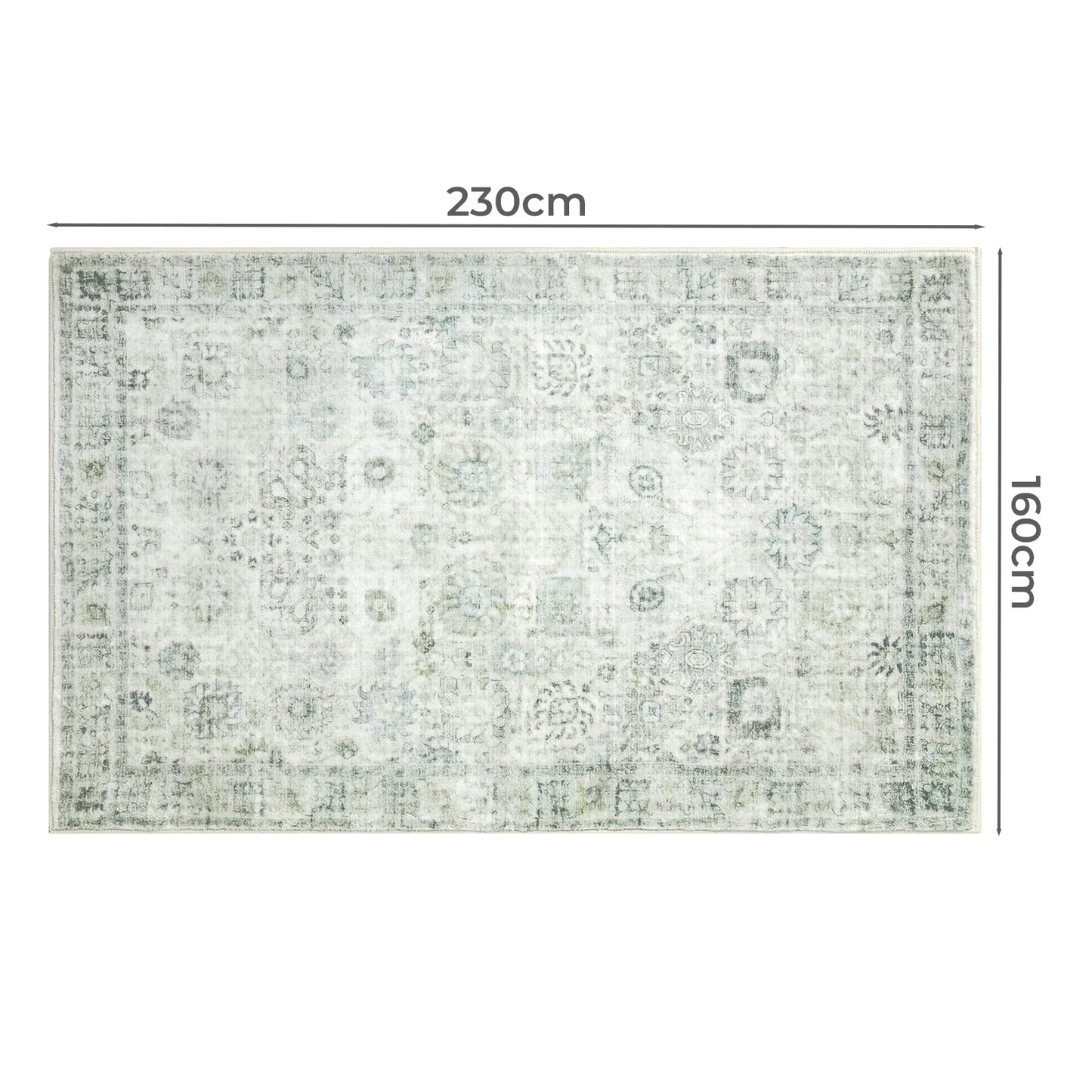 Marlow Floor Rug Carpet  Washable Large Living Room Non Slip Hallways 160x230cm