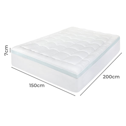 Lavio Quilted Mattress Protector King Thick Cooling Gel Memory Foam Bed Cover