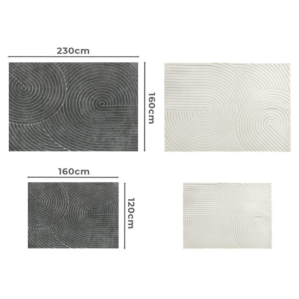 Marlow Large Area Rug for Living Room Bedroom Plush Velvet Soft Floor Carpet