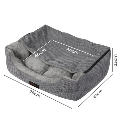 Skylos Large Dog Bed Pet Cave Bed Article Fleece Soft Washable Removable Blanket