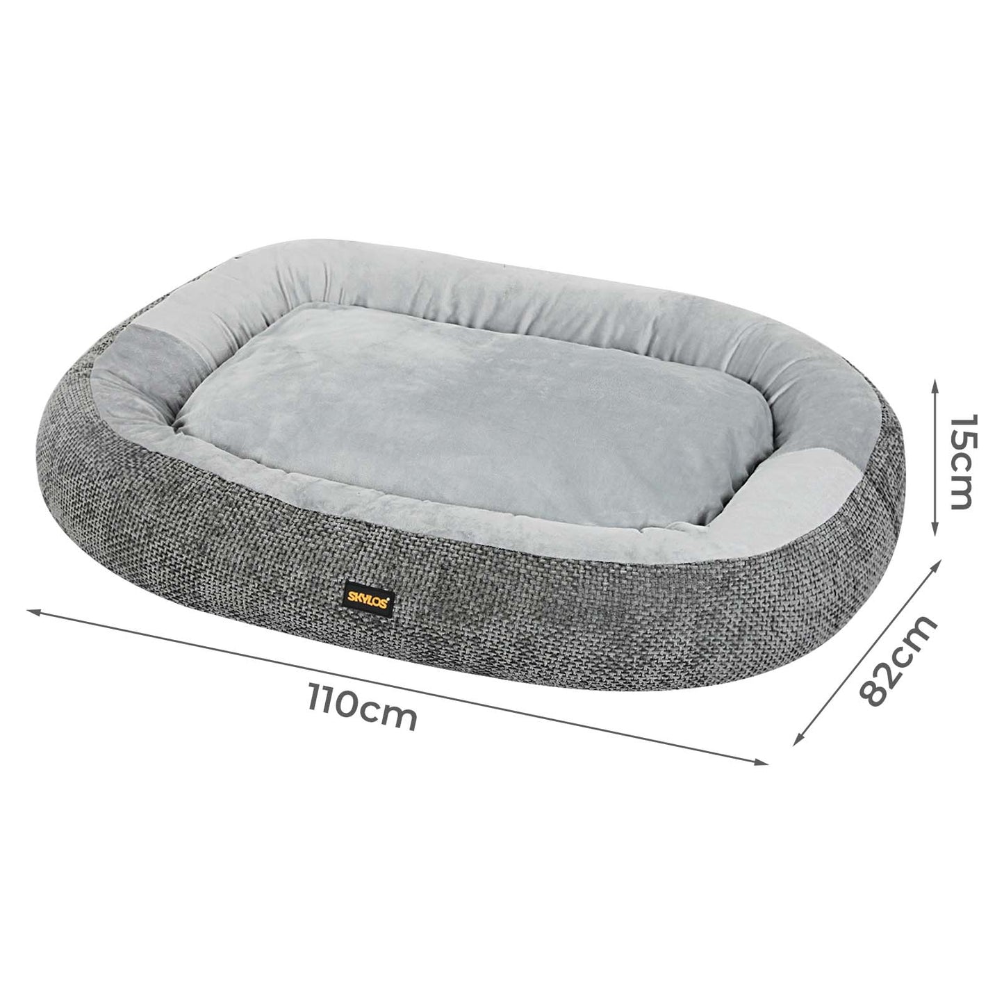 Skylos Pet Bed Washable Plush Orthopedic Soft Indoor Pet Cushion Mat Extra Large