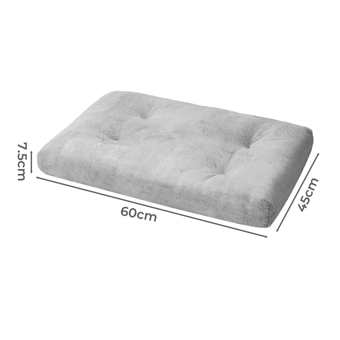Skylos Pet Bed Soft Cushion Plush  Small Dog Crate Puppy Mattress Washable Pad Mat