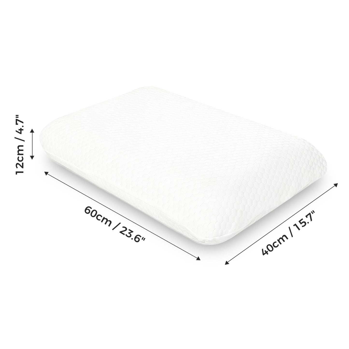 Lavio Pillows 2 Pack Cooling Gel Memory Foam Bounce Back for Neck Shoulder Back