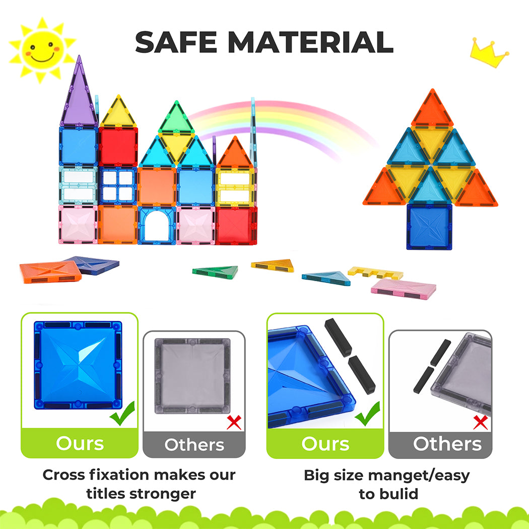 Dekko Magnetic Building Blocks Tiles for Kids Gift Educational Construction Toy
