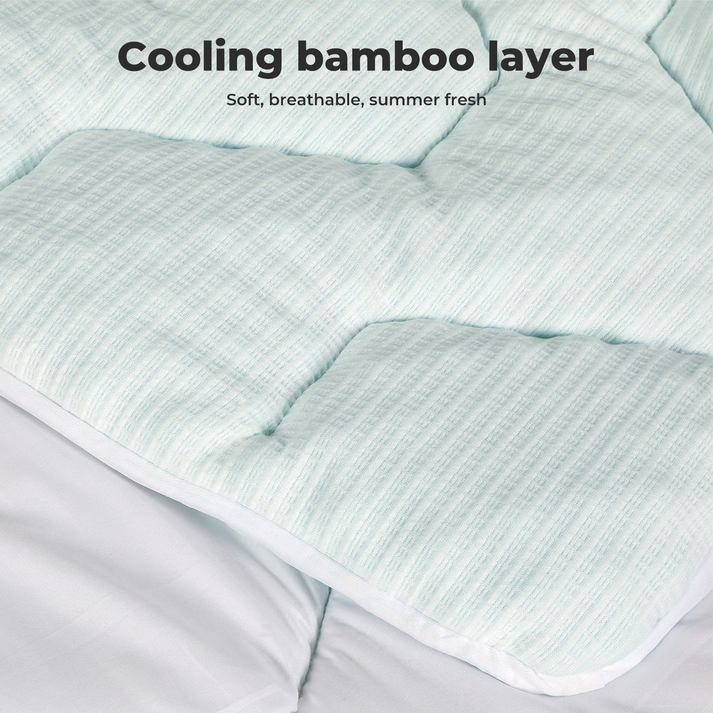 Lavio Mattress Topper Pillowtop Memory Foam Cover Bed Protector King King
