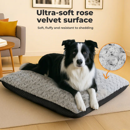 Skylos Pet Dog Bed Calming Anti Anxiety Cushion Warm Velvet Waterproof Washable