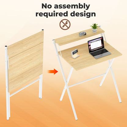 Levede Folding Computer Desk Office PC Laptop Table Compact Study Workstation