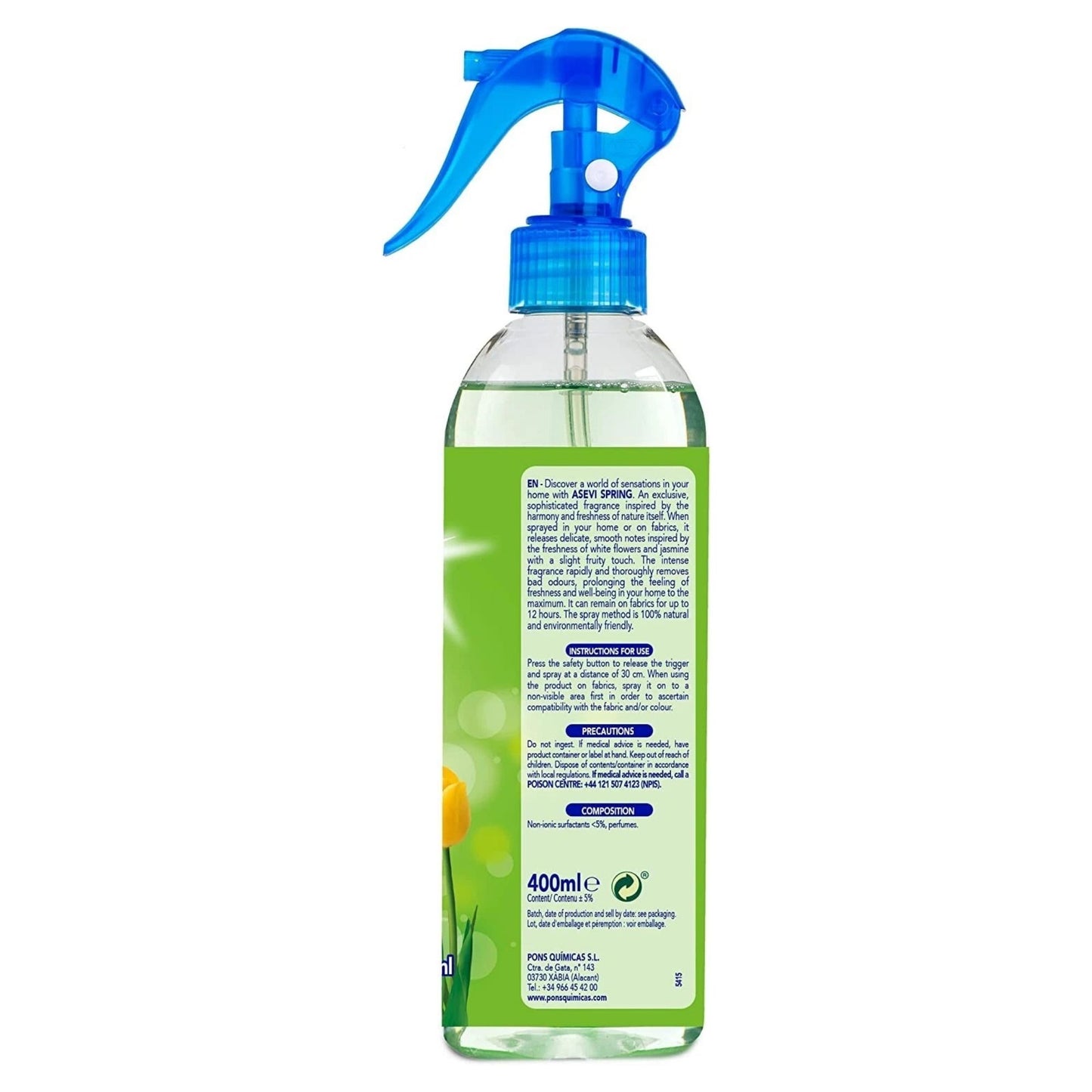 Asevi 400ml Spring Air Freshener Spray x2