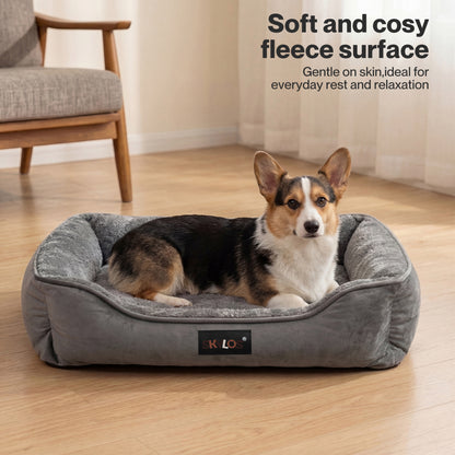 Skylos Orthopedic Dog Bed Soft Arctic Velvet Small Pet Bed Mattress Anti-Slip