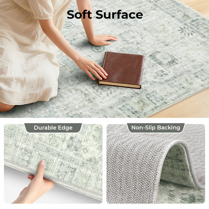 Marlow Floor Rug Washable Carpet Living Room Non Slip Modern Hallways 120x180cm
