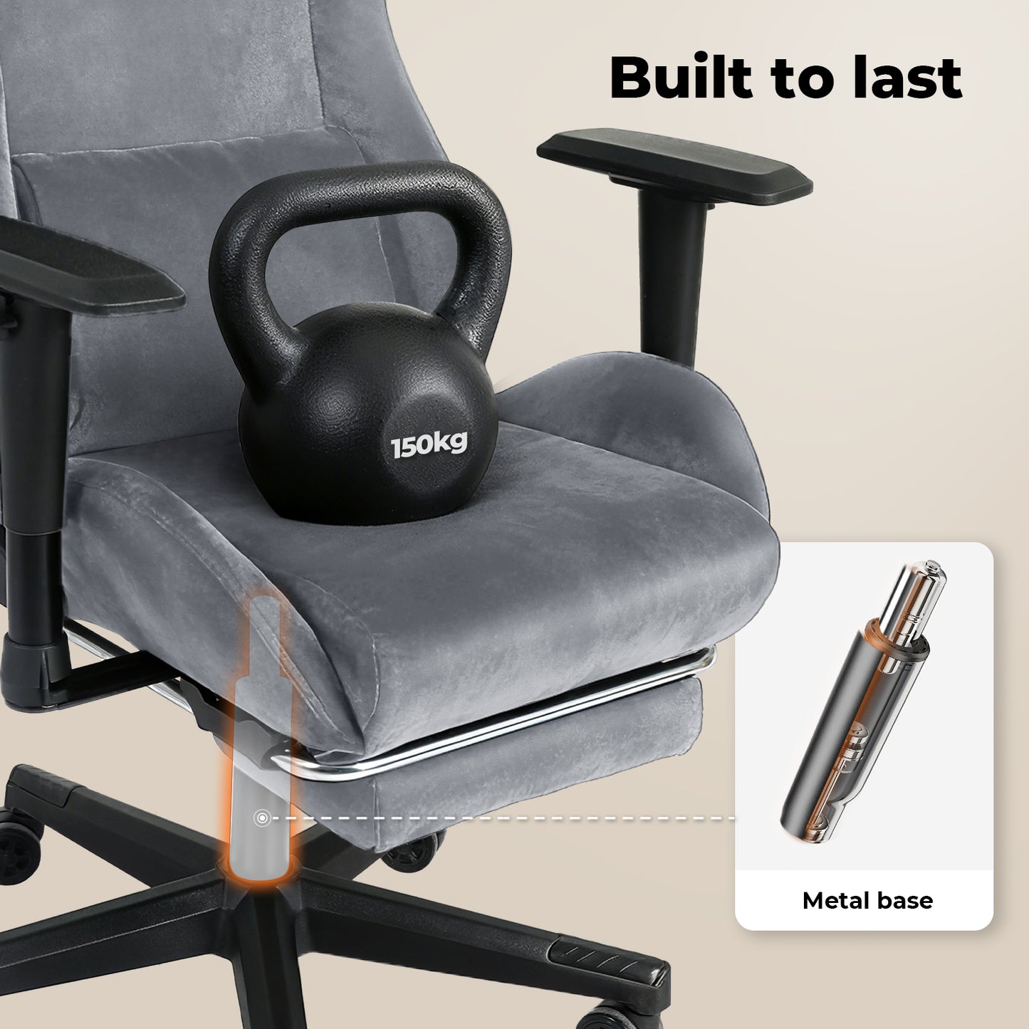 Levede Office Gaming Chair Luxury Warm Recliner Spring Padding with Footrest