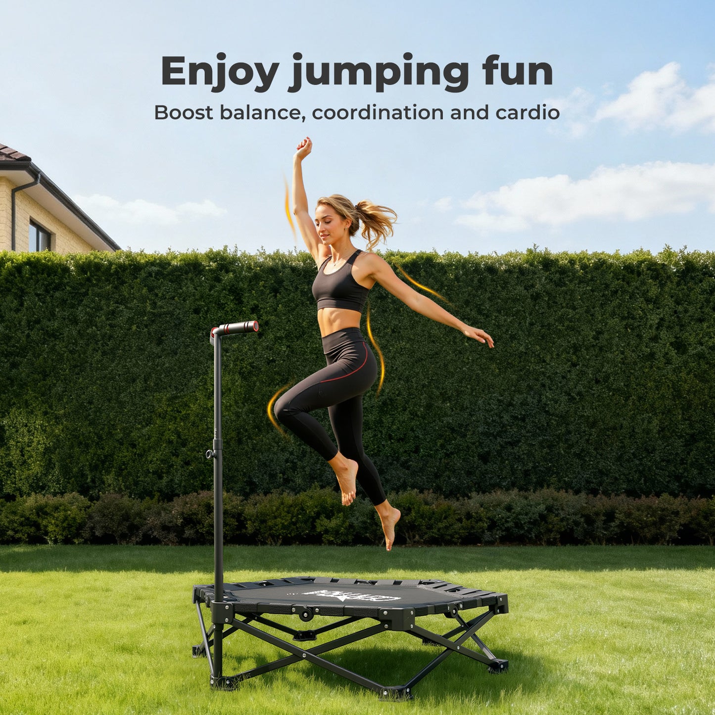 Centra Trampoline Rebounder Mini Fitness Folding Exercise Home Gym Bouncer