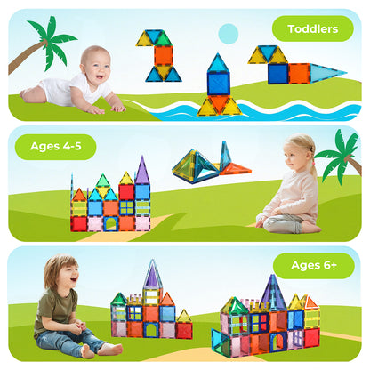 Dekko Magnetic Building Blocks Tiles for Kids Gift Educational Construction Toy