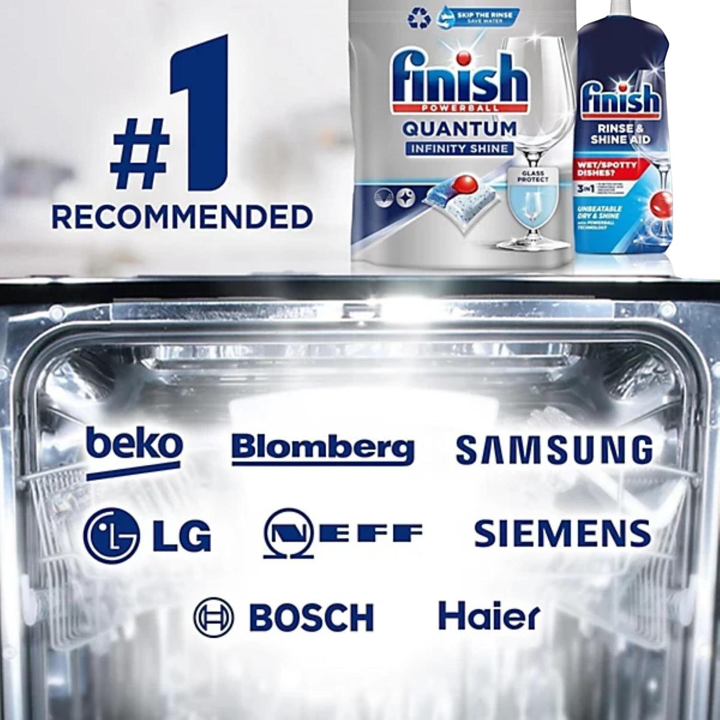 Finish Quantum Infinity Shine x 100 Dishwasher Tablets