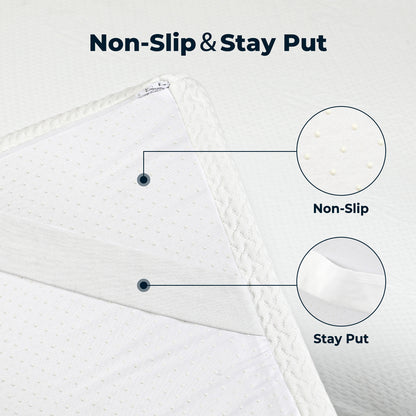 Bamboo Charcoal Mattress Topper Memory Foam Cooling Gel King Double Thick 8cm