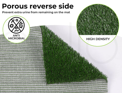 Skylos Indoor Dog Pet Grass Potty Training Portable Toilet Pad Tray Mat Jumbo