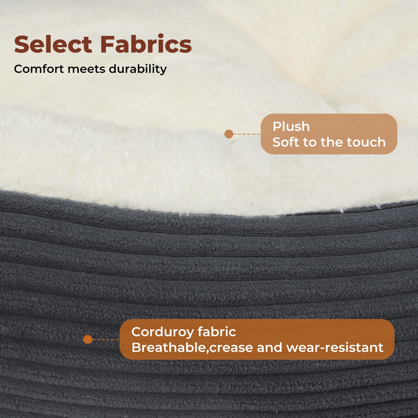 Luxury Pet Bed Orthopedic Calming Small Large Dog Bed Plush Washable Cushion Mat