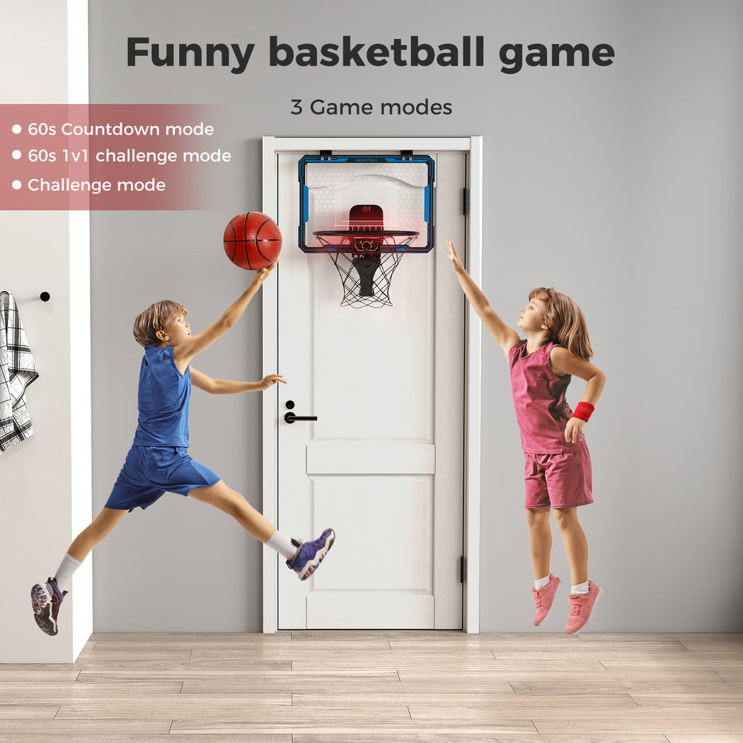 Dekko Mini Basketball Hoop Door Indoor Game with Led & 4 Balls Automatic Scoring
