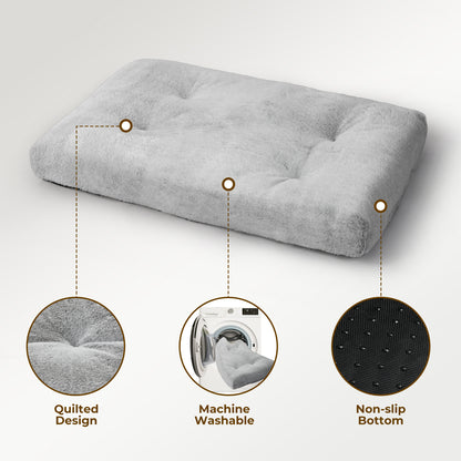 Skylos Dog Bed Soft Plush Pet Mattress Cushion Crate Puppy Cat Washable Pad Mat