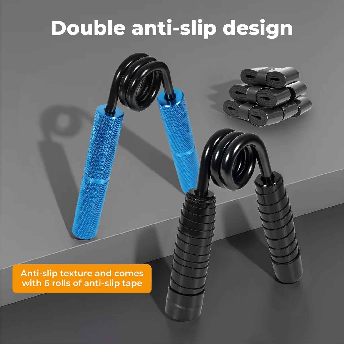 Centra Hand Grip Strengthener Set Gym Trainer Gripper Metal Non Slip 50-200LB