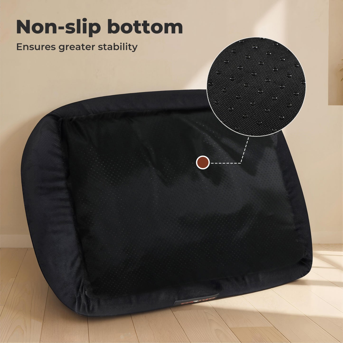 Skylos Orthopedic Pet Bed Non-Slip Corduroy Flannel for Small Large Dogs Durable