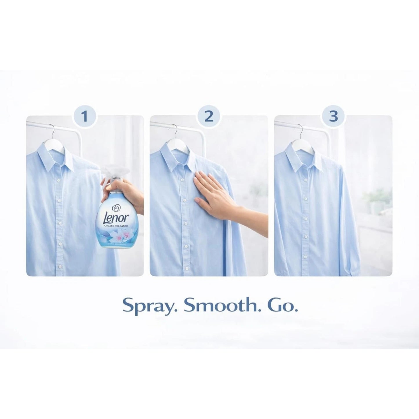 Lenor Crease Releaser Spray Spring Awakening 500ml x3