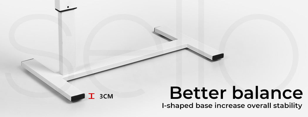 Standing Desk Height Adjustable Stand Over Bed Laptop Table Shelf Electric USB