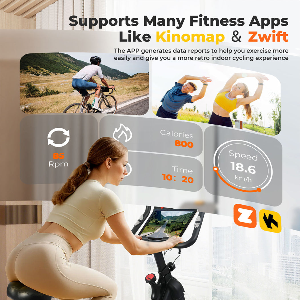 Centra Exercise Bike Smart App Spinning Bike Fitness Bicycle Workout Fullbody
