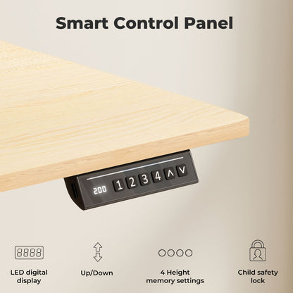 Levede Electric Standing Desk Height Adjustable with Memory Control 120cm Wide
