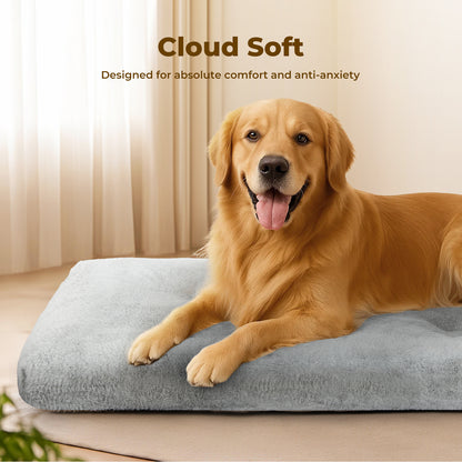 Skylos Large Dog Bed Plush Cat Pet Cushion Mat Dog Crate Mattress Washable Soft