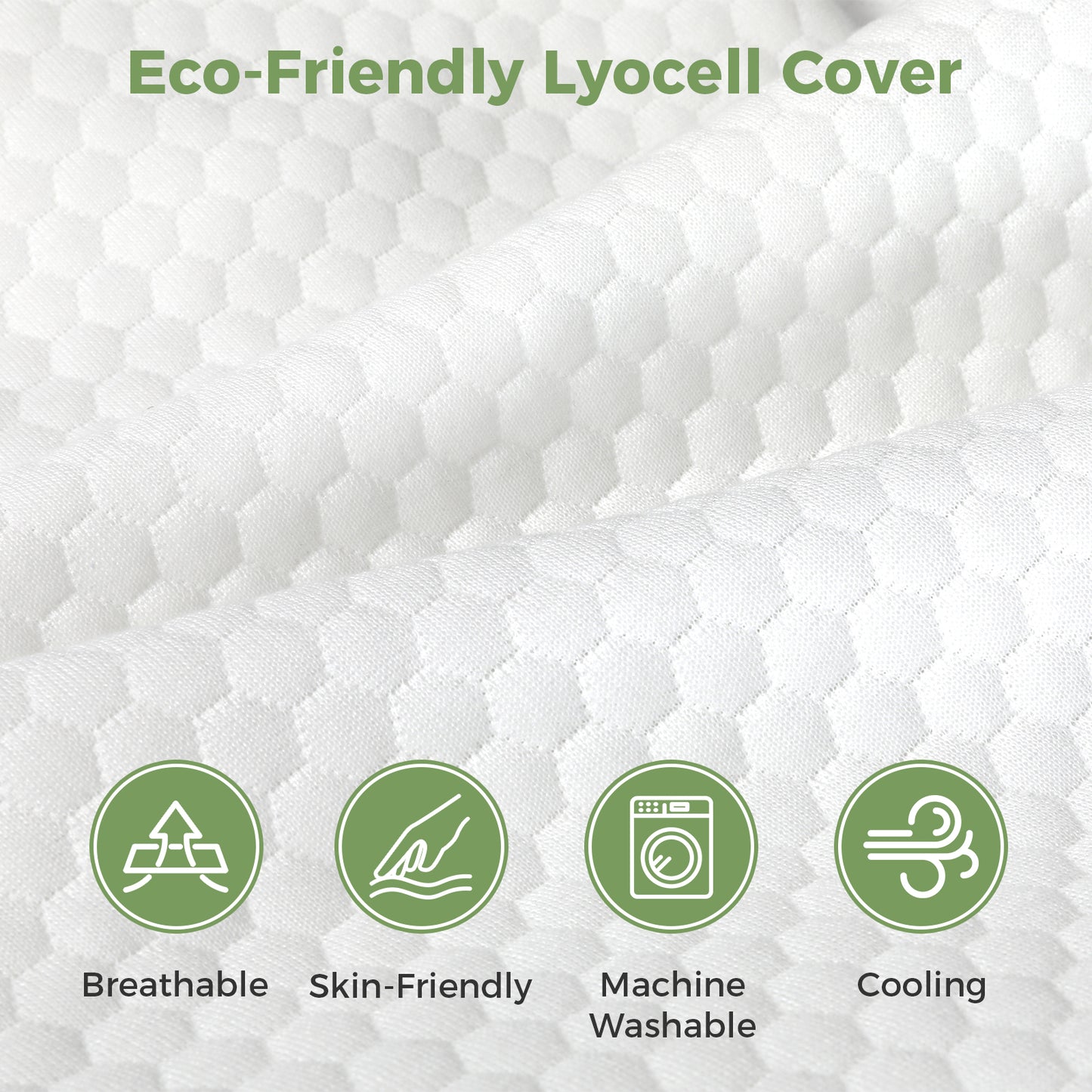 Lavio Pillow Memory Foam Cooling Gel High Density for Neck Pain Relief Firm Soft