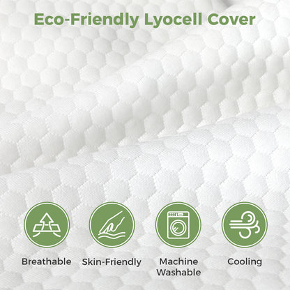Lavio Pillow Memory Foam Cooling Gel High Density for Neck Pain Relief Firm Soft