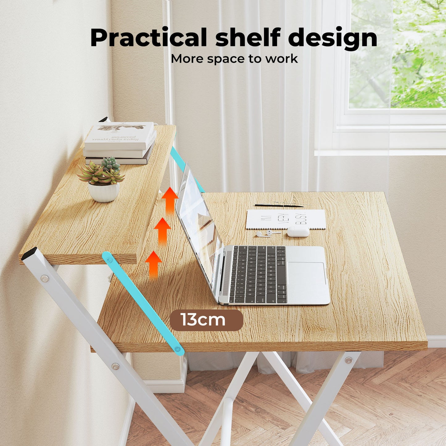 Levede Computer PC Desk Folding Office Laptop Table Study Workstation Portable