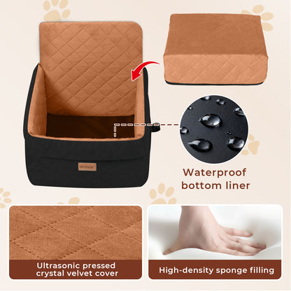 Skylos Dog Booster Car Seat Travel Carrier Bed Basket Portable Pet Cat Puppy