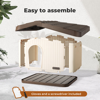 Skylos Pet House Outdoor Winter Insulated Dog Kennel Stray Shelter Weatherproof