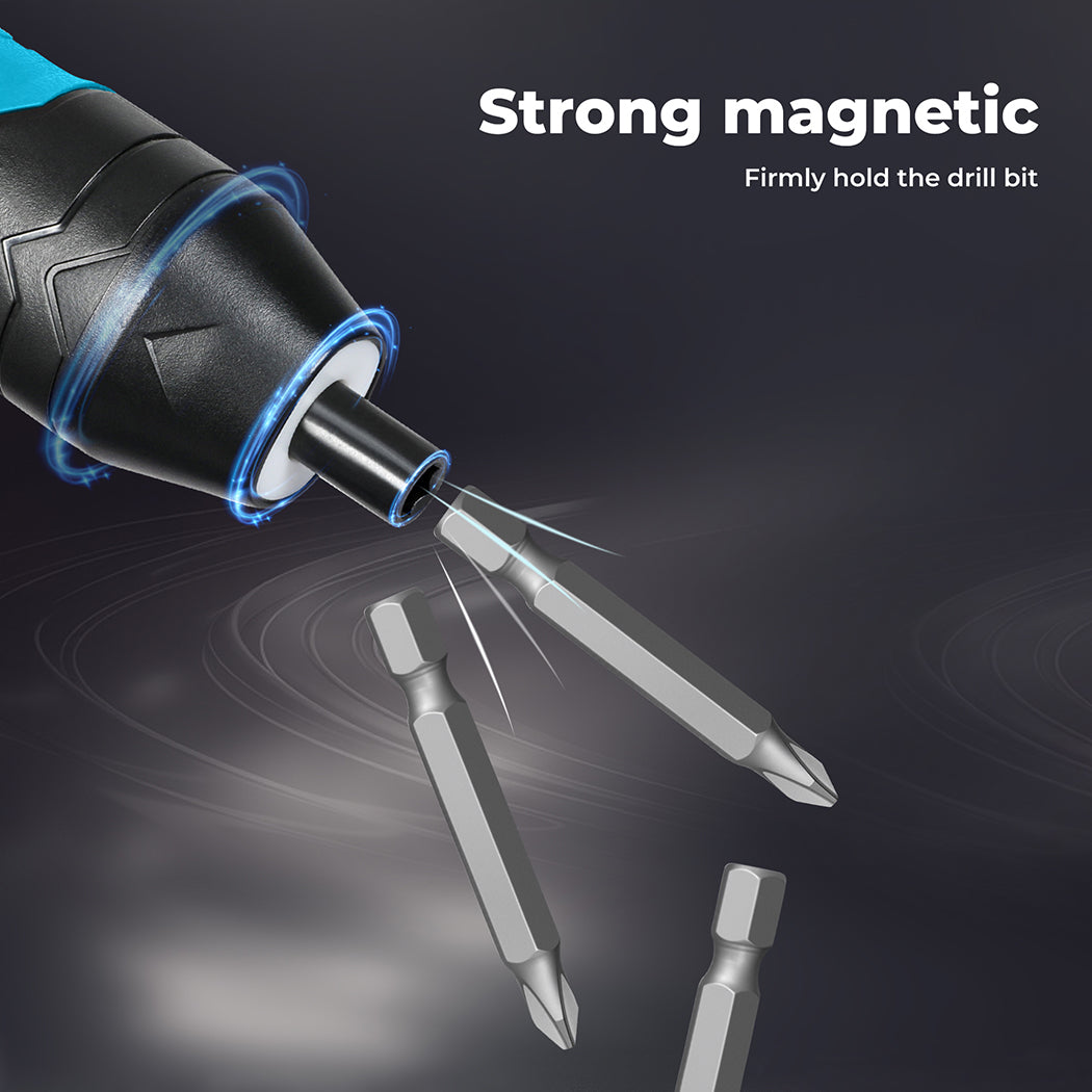 Traderight 4V Cordless Electric Screwdriver Set Fast-Charging 1500mah Power Tool