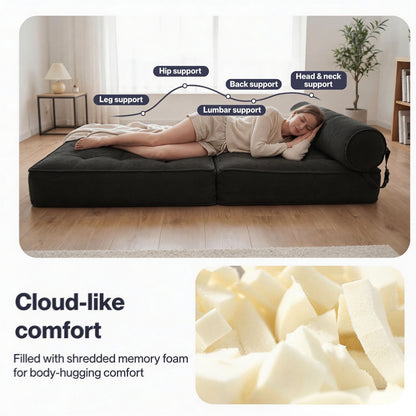 Levede Convertible Sofa Bed 3-IN-1 Portable Boneless Counch Lightweight Foldable