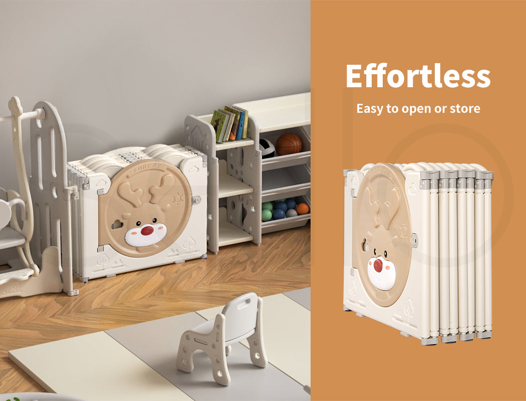 Dekko Baby Playpens Kids Safety Gate Toddler Fence Child Play Game Toy 14 Panels