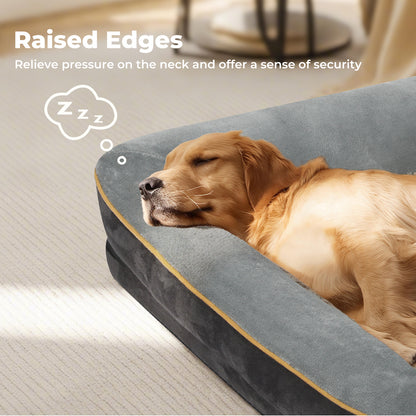 Skylos Dog Bed Orthopaedic Pet Cushion Washable Puppy Mattress Non Slip Washable