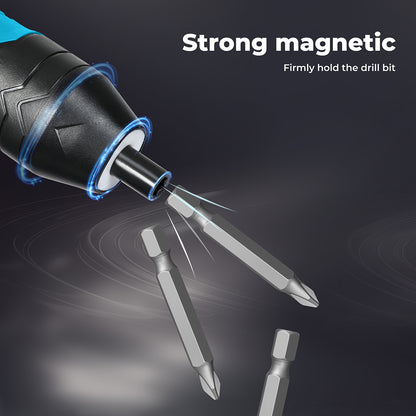 Traderight 4V Cordless Electric Screwdriver Set Fast-Charging 1500mah Power Tool